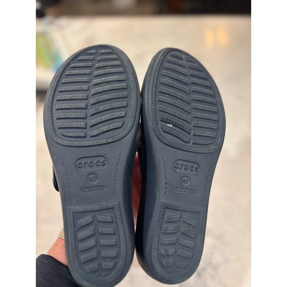 OOFOS OOlala Luxe Recovery Sandals Women’s W7 Solstice Iridescent Flip Flops - Picture 3 of 7